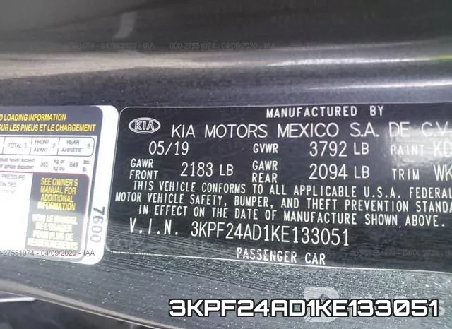 3KPF24AD1KE133051 фото 10