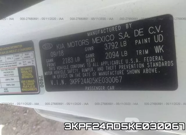 3KPF24AD5KE030067 фото 10