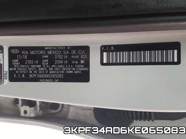 3KPF34AD6KE065083 фото 2