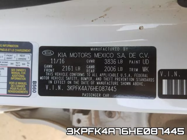3KPFK4A76HE087445 фото 2