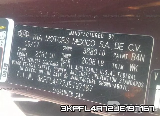 3KPFL4A72JE197167 фото 10