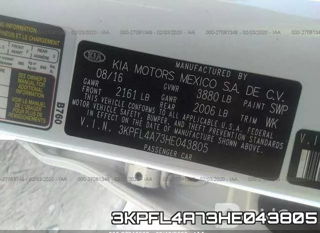 3KPFL4A73HE043805 фото 10