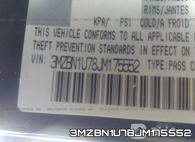 3MZBN1U78JM175552 фото 10