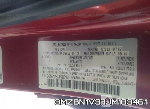 3MZBN1V37JM183461 фото 10