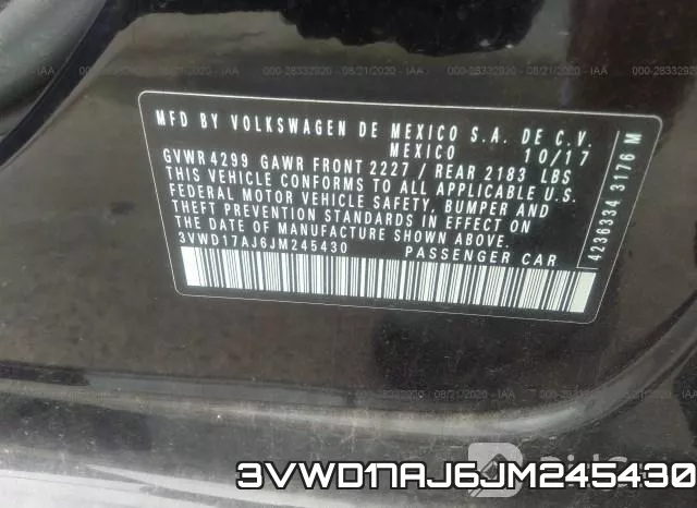 3VWD17AJ6JM245430 фото 10