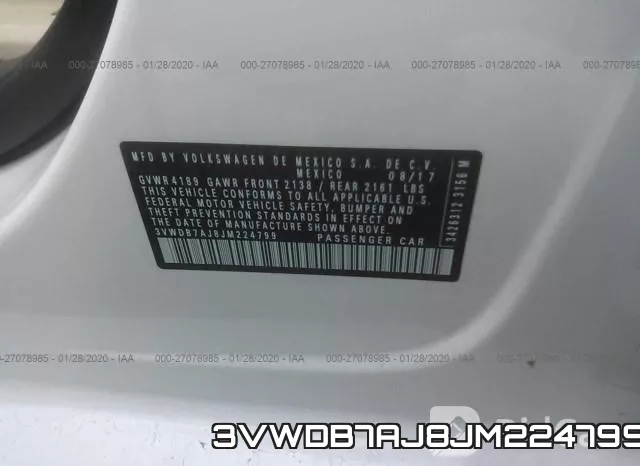 3VWDB7AJ8JM224799 фото 10