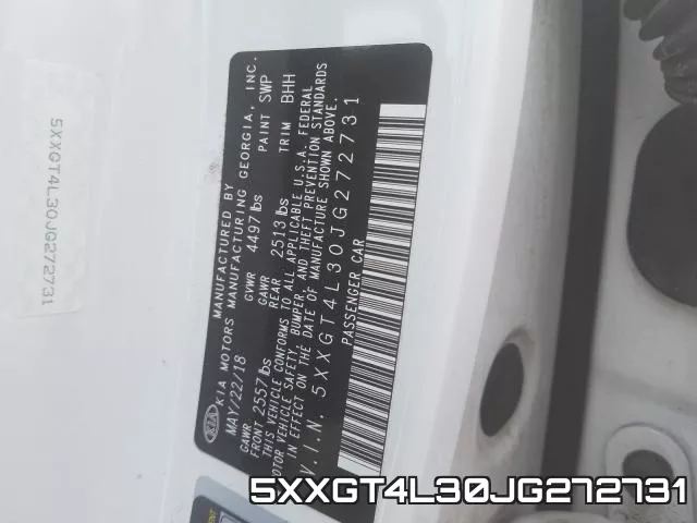 5XXGT4L30JG272731 фото 2