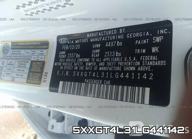 5XXGT4L31LG441142 фото 10
