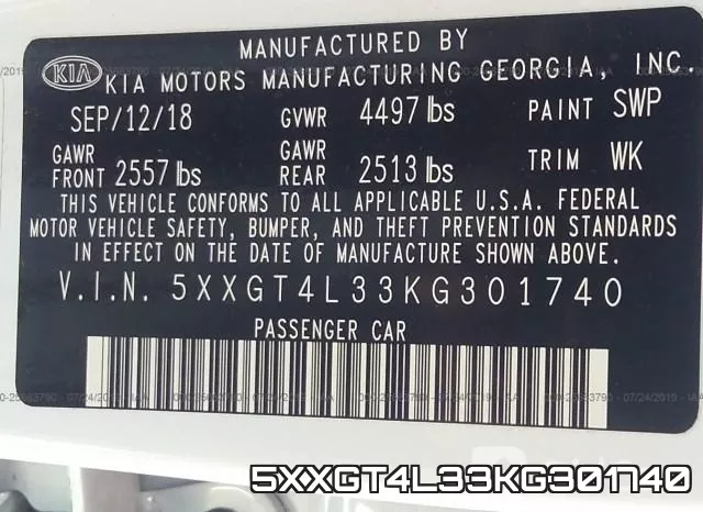 5XXGT4L33KG301740 фото 10
