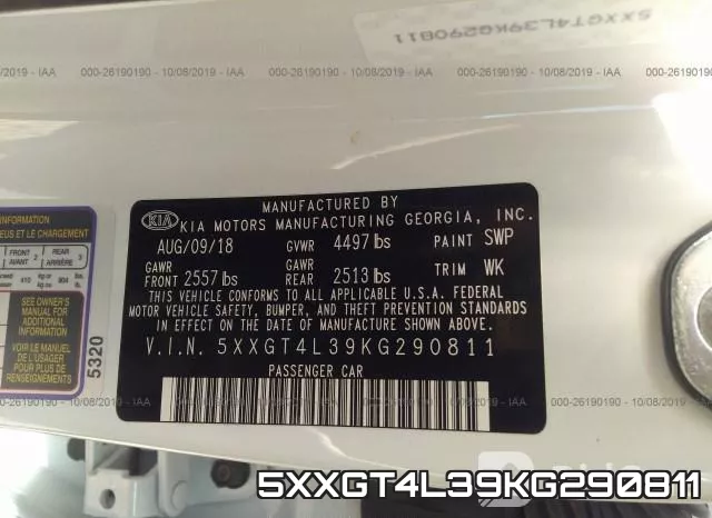 5XXGT4L39KG290811 фото 10
