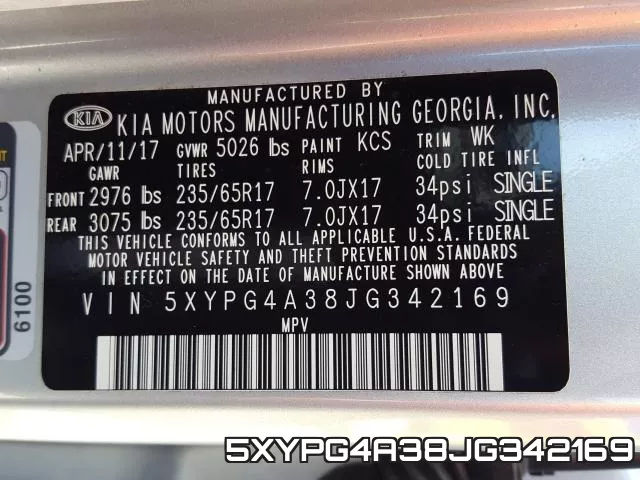 5XYPG4A38JG342169 фото 2