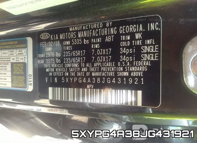 5XYPG4A38JG431921 фото 10
