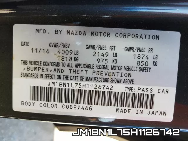 JM1BN1L75H1126742 фото 2