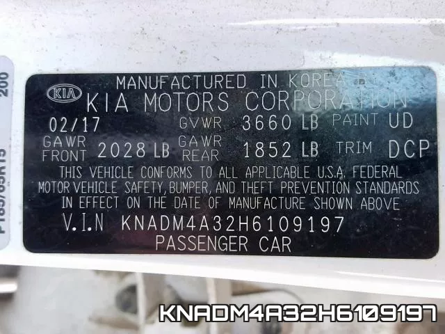 KNADM4A32H6109197 фото 2