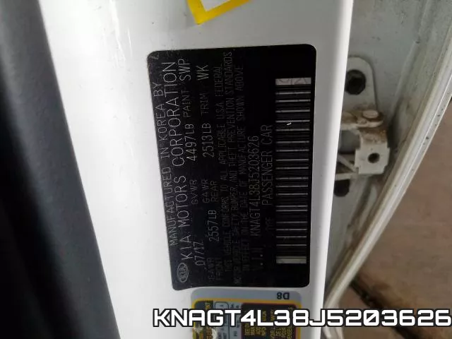 KNAGT4L38J5203626 фото 2