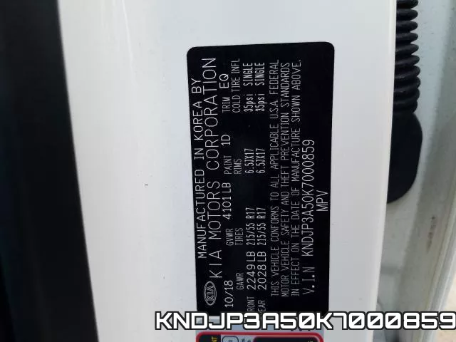KNDJP3A50K7000859 фото 2