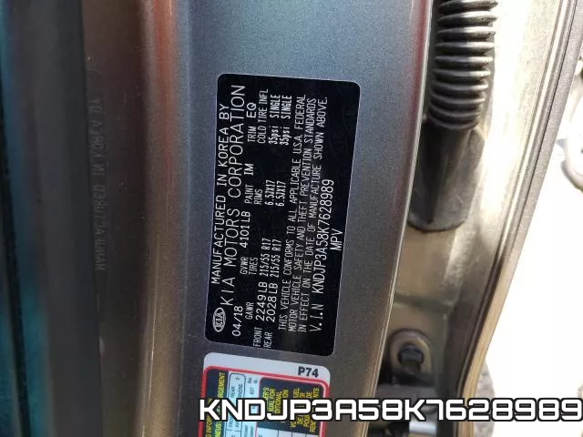 KNDJP3A58K7628989 фото 2