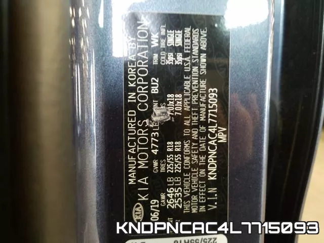 KNDPNCAC4L7715093 фото 2