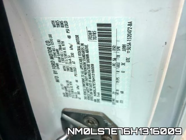 NM0LS7E76H1316009 фото 2