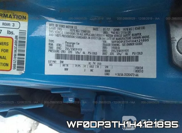 WF0DP3TH1H4121895 фото 10