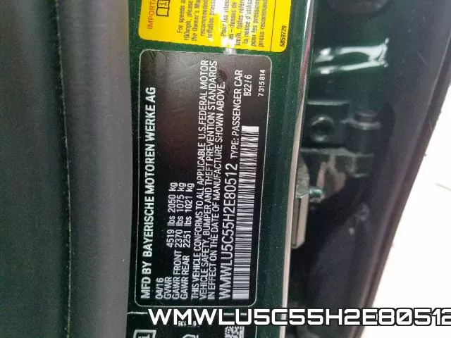 WMWLU5C55H2E80512 фото 2