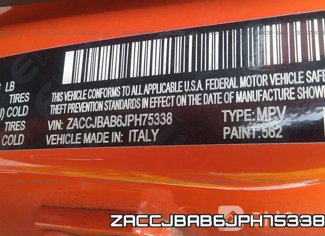 ZACCJBAB6JPH75338 фото 10