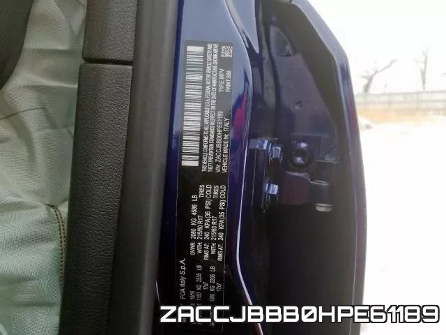 ZACCJBBB0HPE61189 фото 2