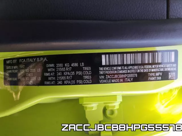 ZACCJBCB8HPG55578 фото 2