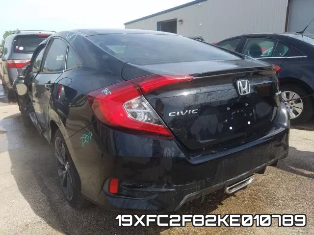 19XFC2F82KE010789 фото 4