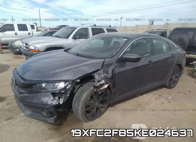 19XFC2F85KE024637 фото 3