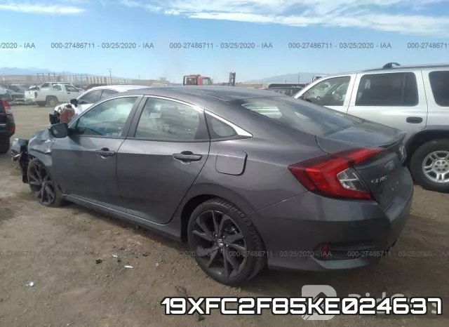 19XFC2F85KE024637 фото 4