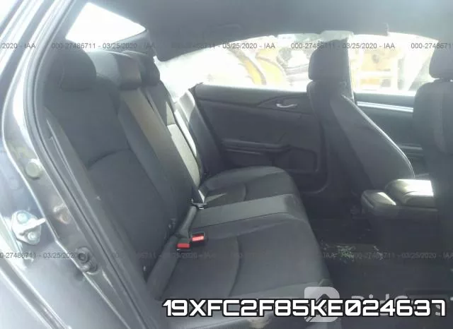19XFC2F85KE024637 фото 9