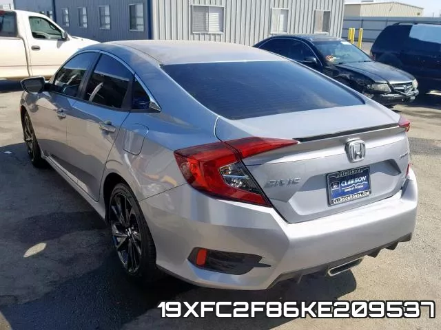 19XFC2F86KE209537 фото 4