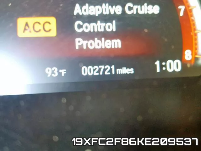 19XFC2F86KE209537 фото 9