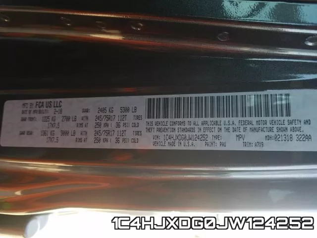 1C4HJXDG0JW124252 фото 2