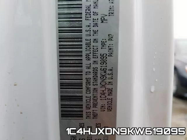 1C4HJXDN9KW619095 фото 2