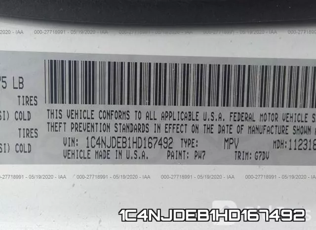 1C4NJDEB1HD167492 фото 10