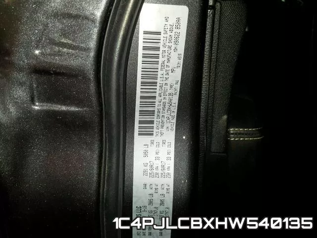 1C4PJLCBXHW540135 фото 2