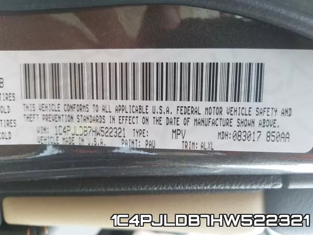 1C4PJLDB7HW522321 фото 2