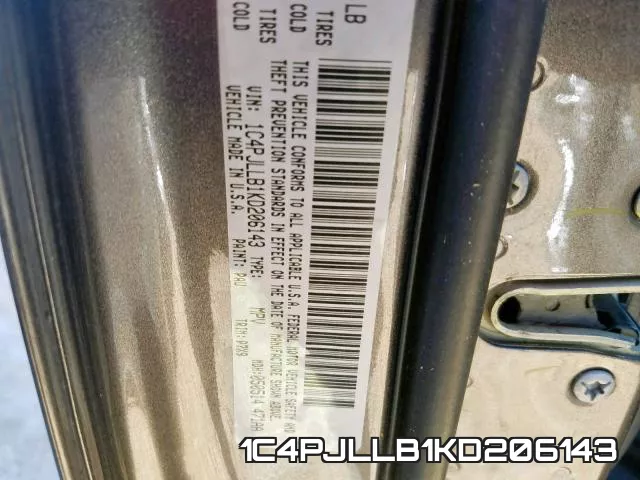 1C4PJLLB1KD206143 фото 2