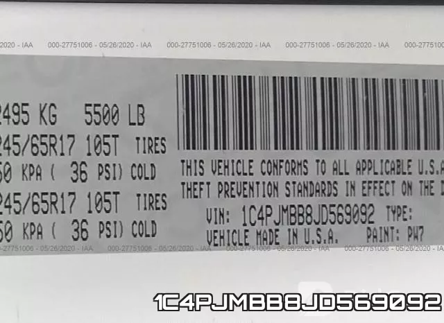 1C4PJMBB8JD569092 фото 10