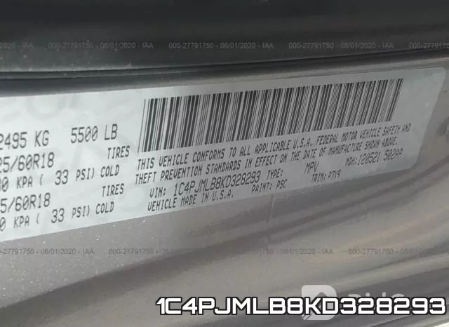 1C4PJMLB8KD328293 фото 10