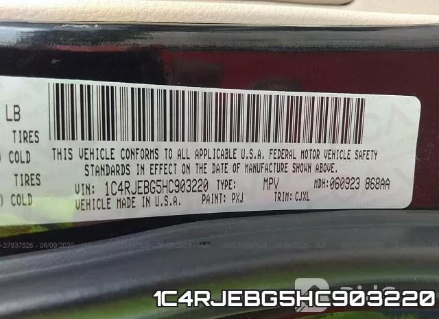 1C4RJEBG5HC903220 фото 10