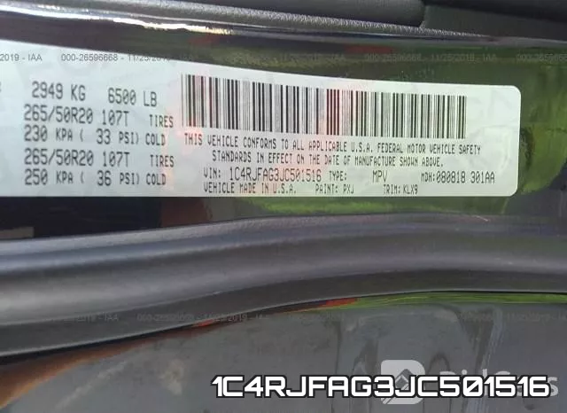 1C4RJFAG3JC501516 фото 10