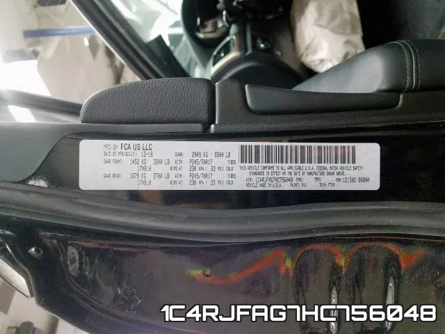 1C4RJFAG7HC756048 фото 2