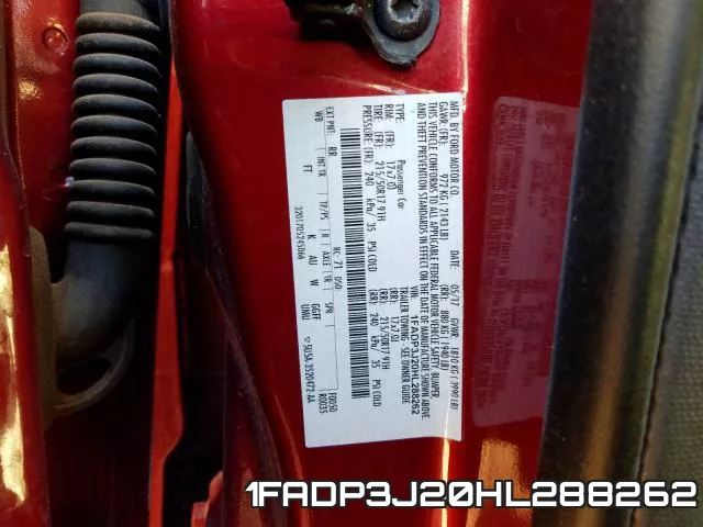 1FADP3J20HL288262 фото 2