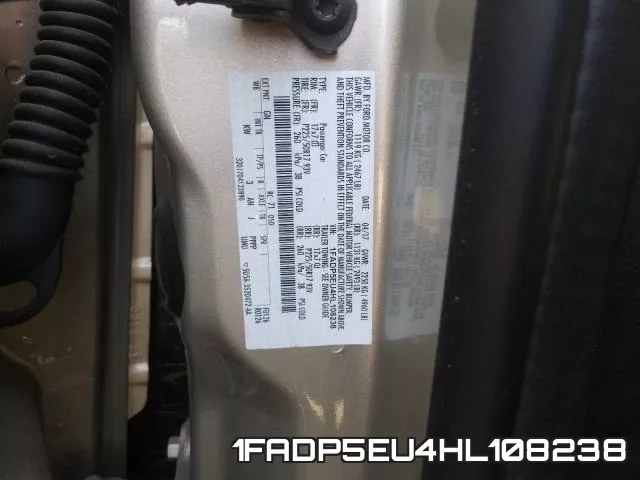 1FADP5EU4HL108238 фото 2