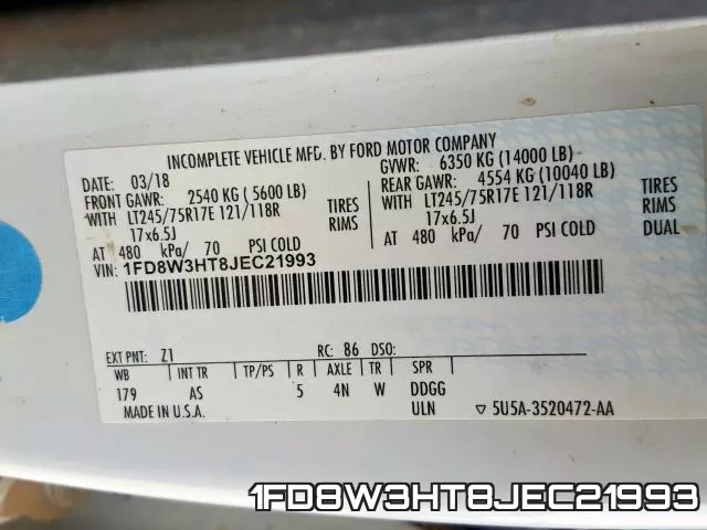 1FD8W3HT8JEC21993 фото 2