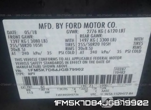 1FM5K7D84JGB79902 фото 10
