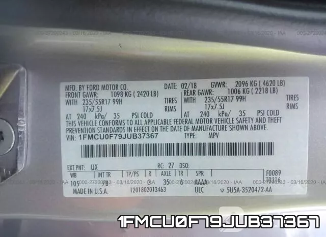 1FMCU0F79JUB37367 фото 10